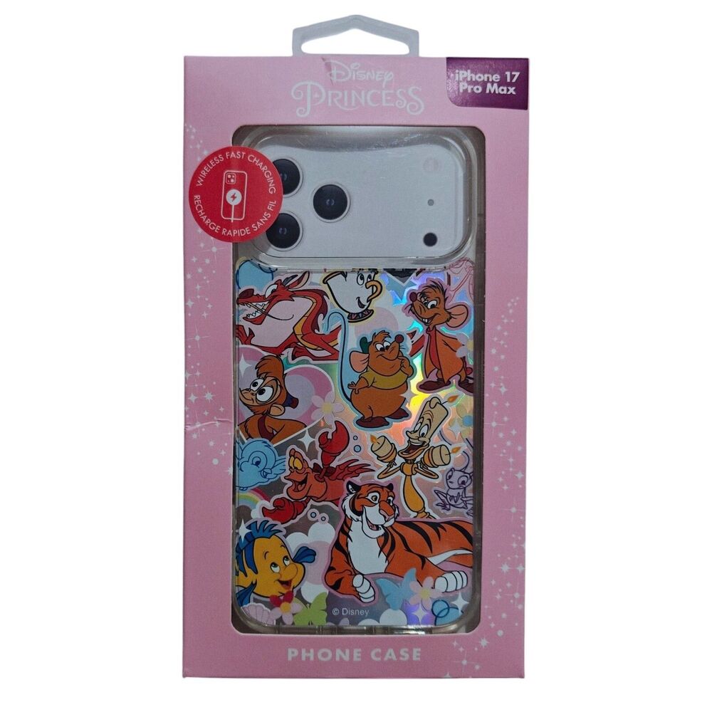 NEW Disney Phone Case iPhone 17 Pro Max Princess Cartoon Wireless Charging NWT